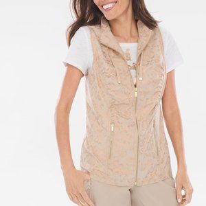 Chico's Zenergy Neema Embossed Leopard Vest